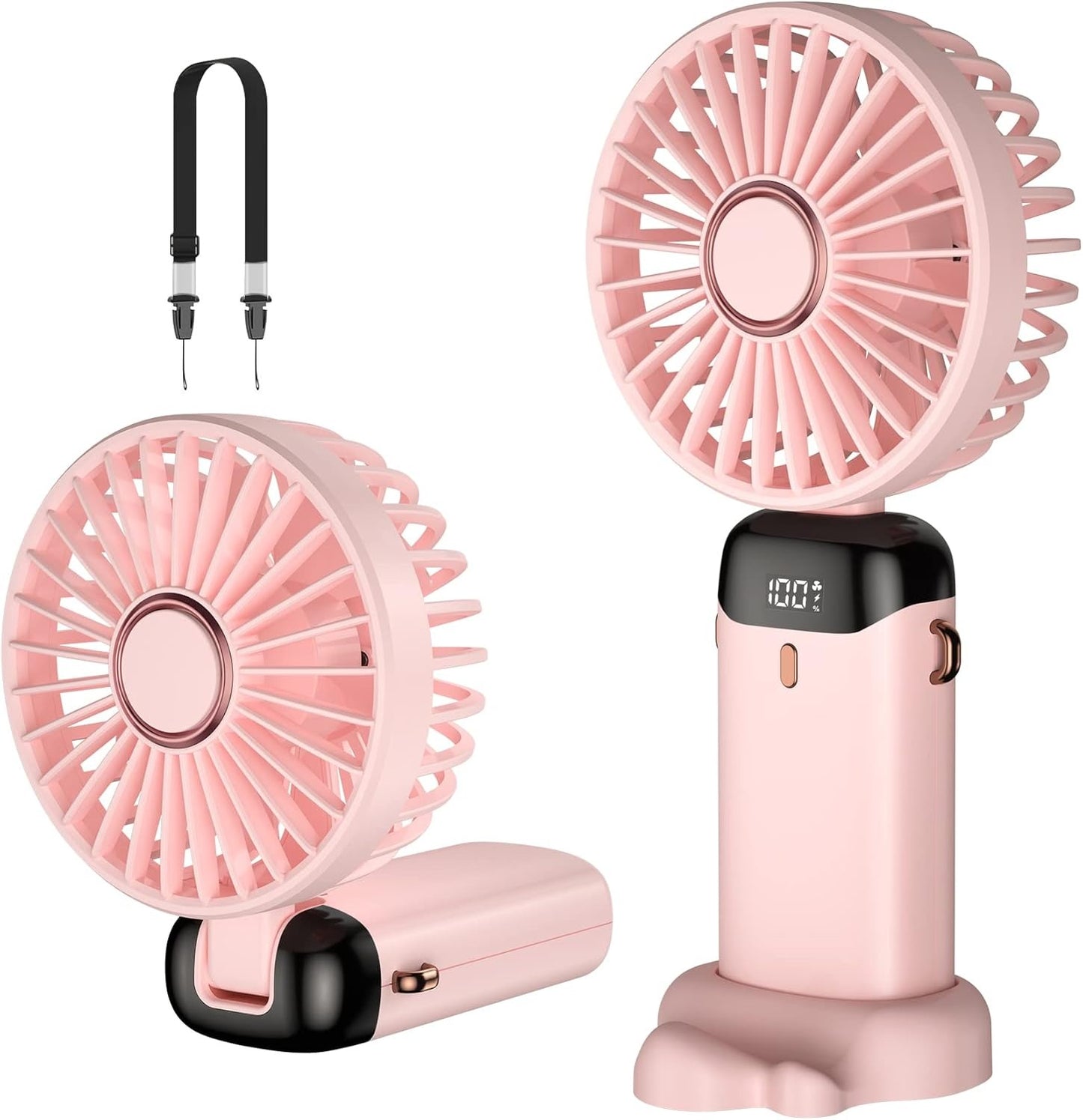 Portable Mini Fan - Digital Display